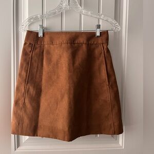 J-Crew Faux-Suede Mini Walnut